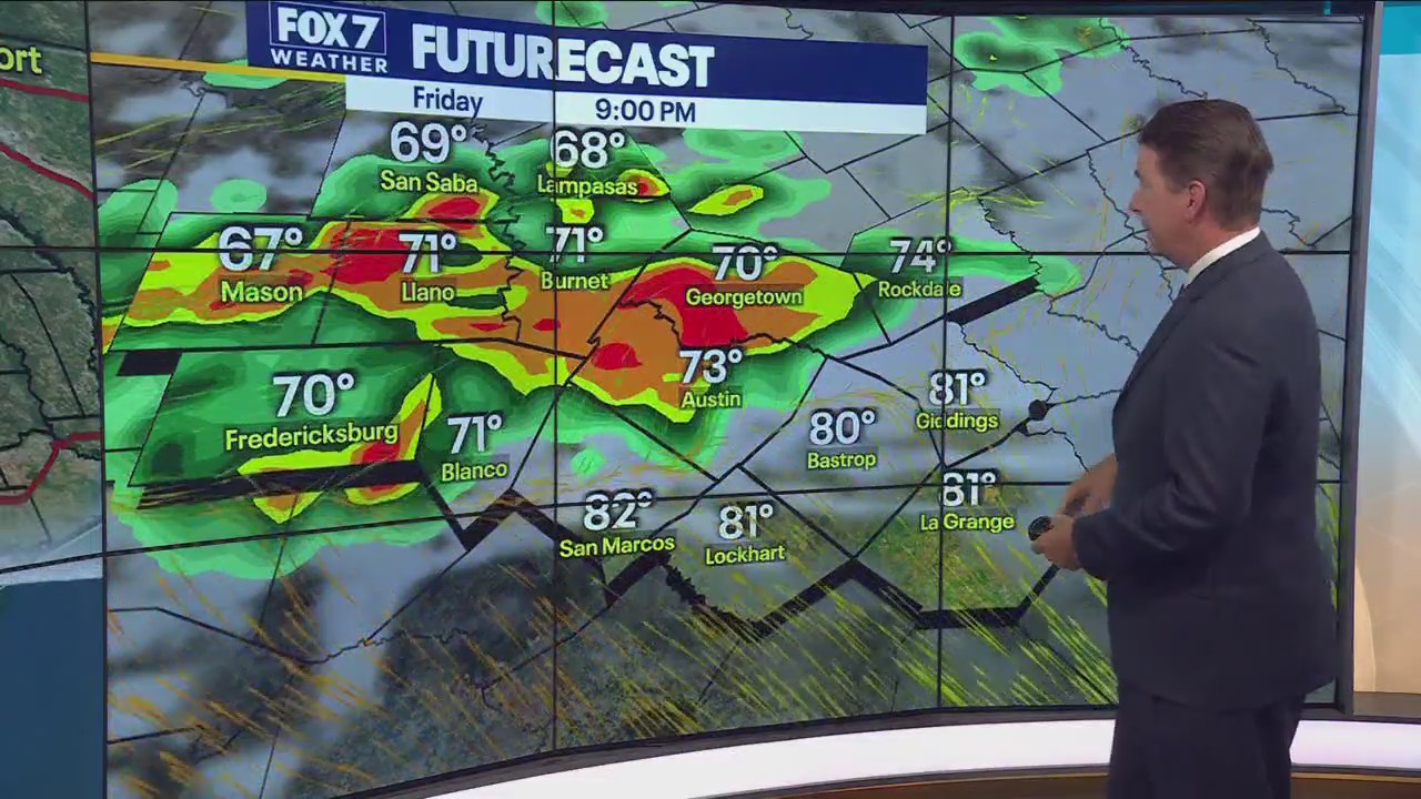 Austin weather: Strong storms possible Friday night