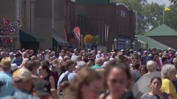 Busy 1sy day at the Minnesota State Fair