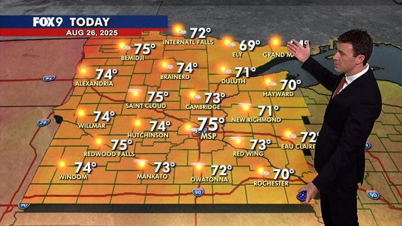MN weather: Morning sprinkles, afternoon sun Tuesday