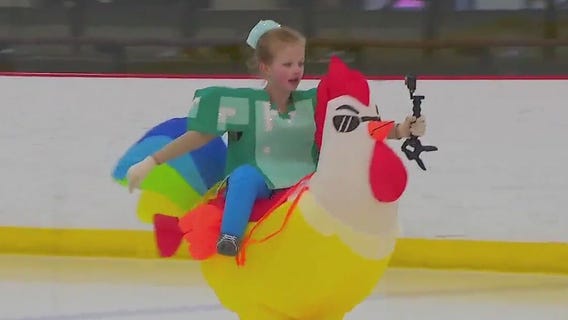 Chicken Jockey figure skate routine goes viral