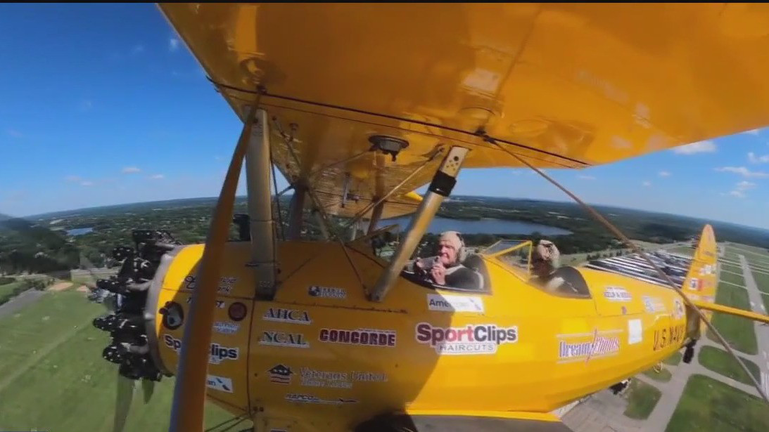 World War II Air Force veteran takes dream flight in historic plane