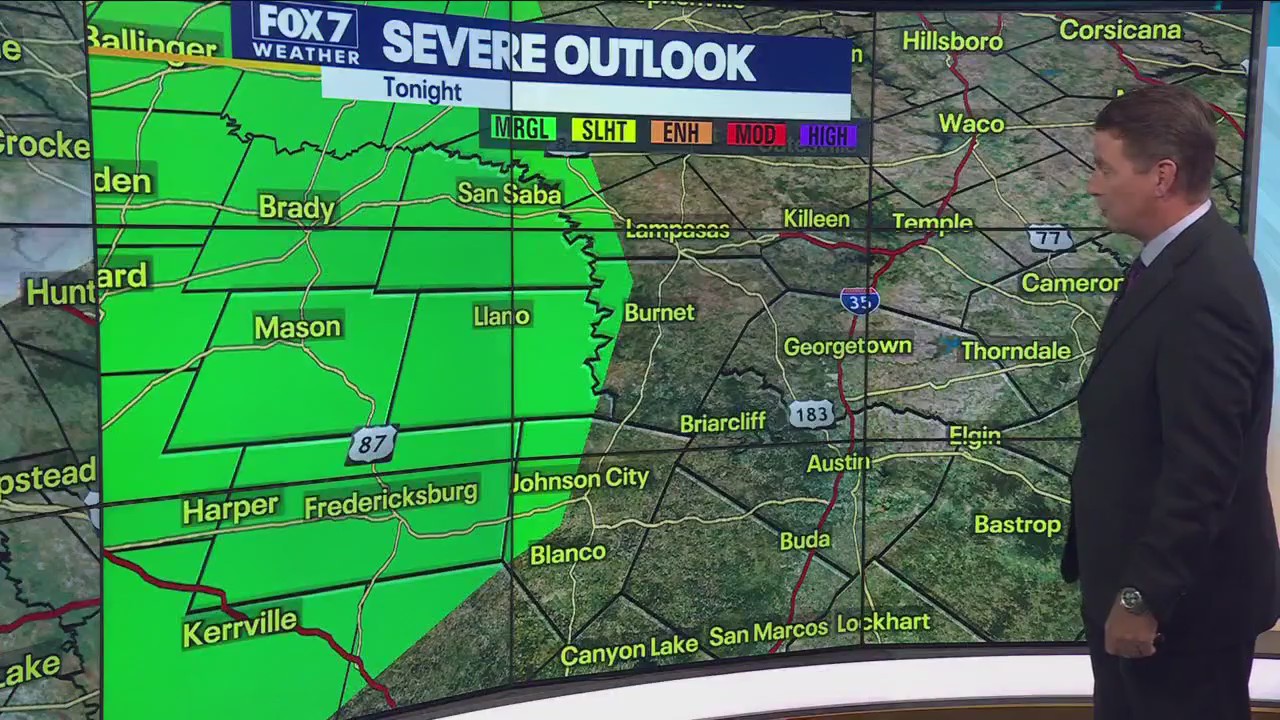 Austin weather: Storms clear, spotty showers possible Wednesday evening