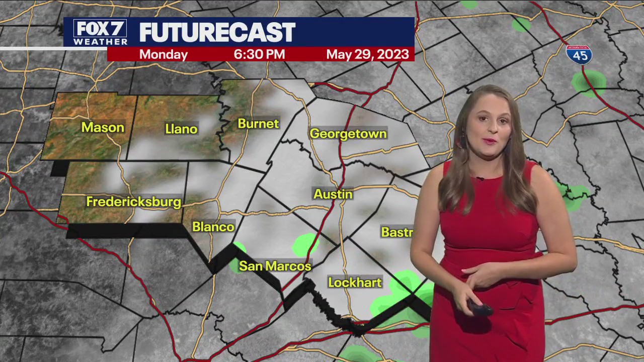 Austin weather: Potential showers and storms on Memorial Day