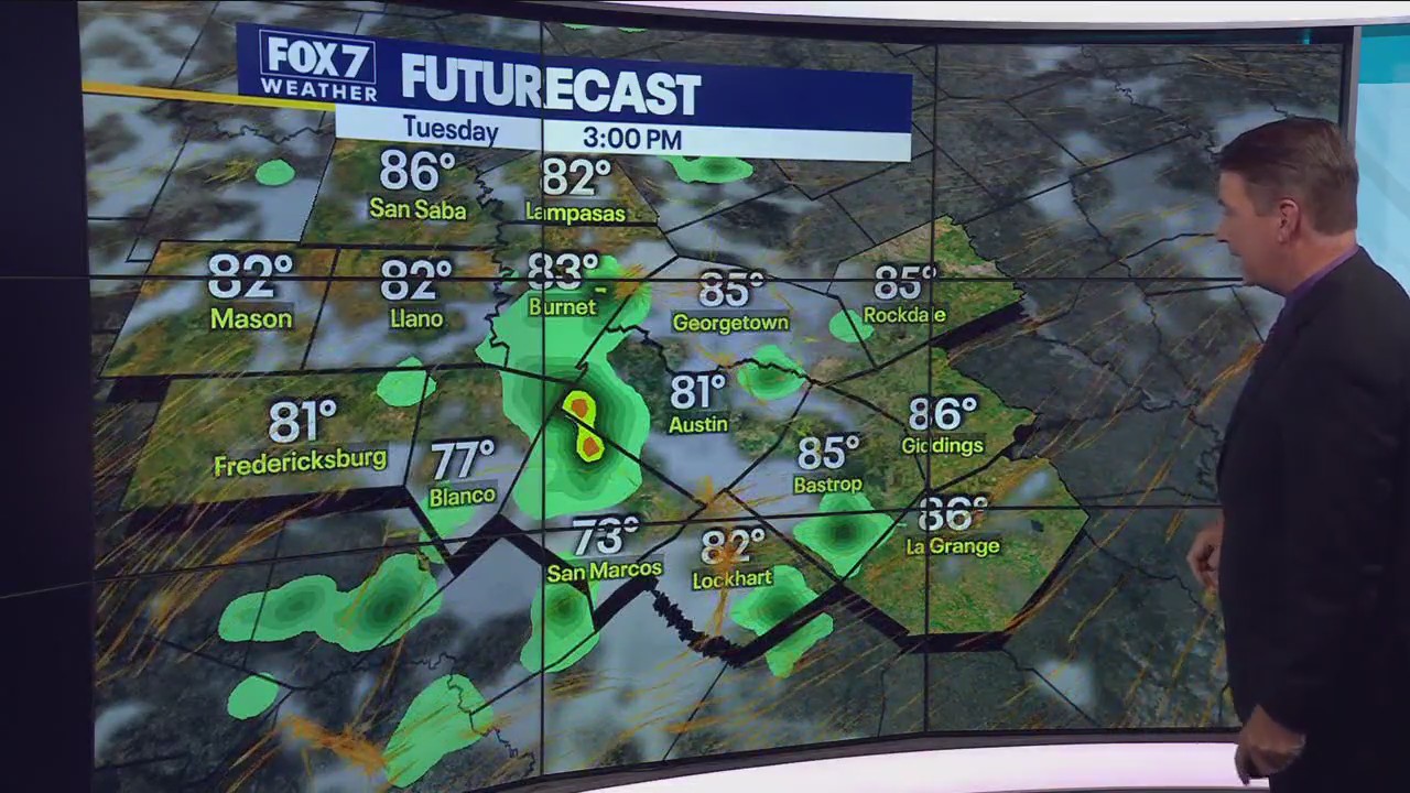 Austin weather: Slight chance of scattered storms