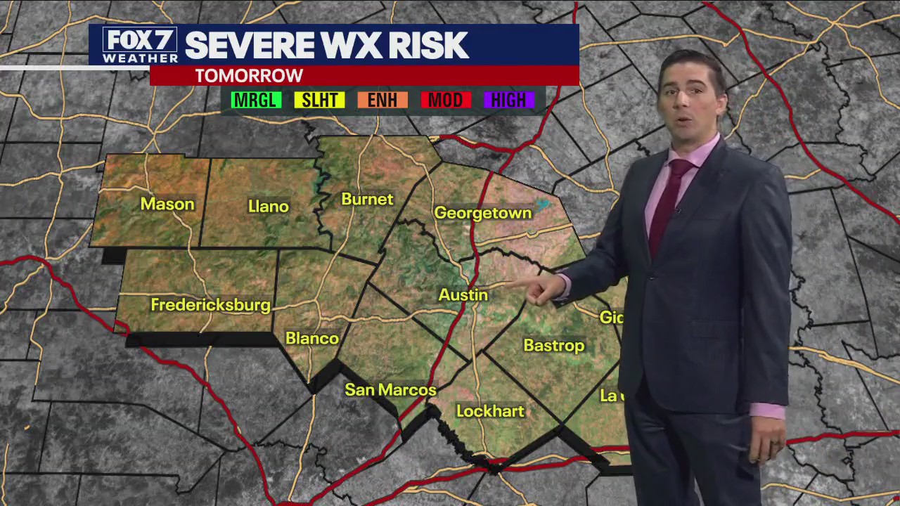 Austin weather: Chances of storms through the work week