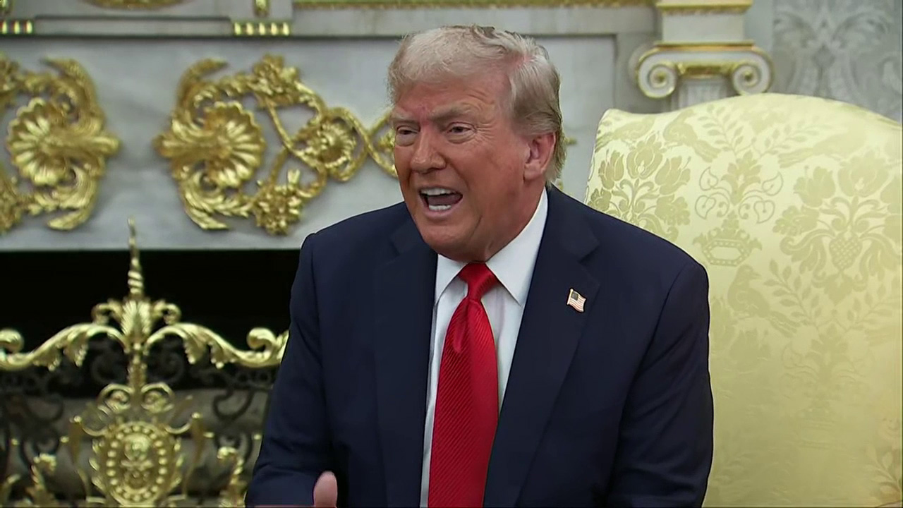 Trump speaks on Epstein: ?It?s a democratic hoax?