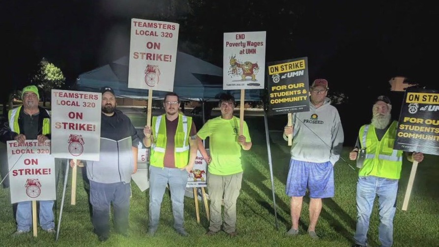 Service workers strike begins at U of M campuses