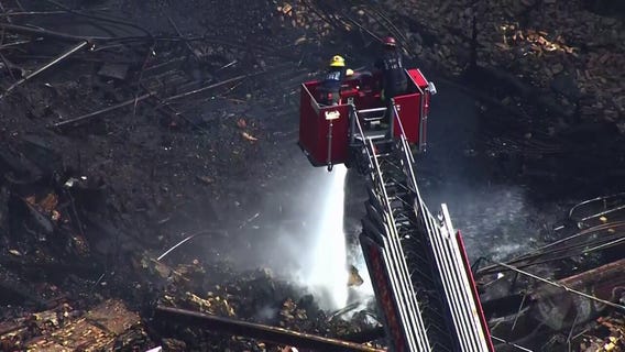 Aerials: Aftermath of massive NE Minneapolis fire