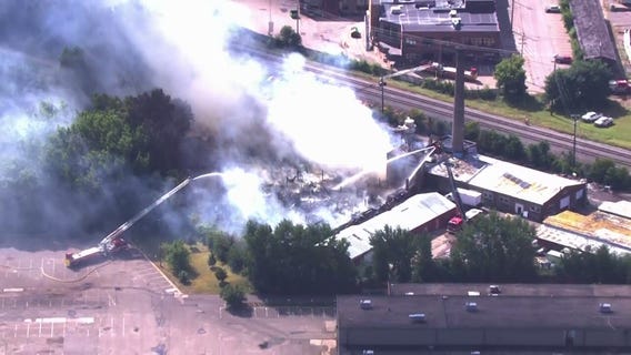 NE Minneapolis fire aerial footage [RAW]