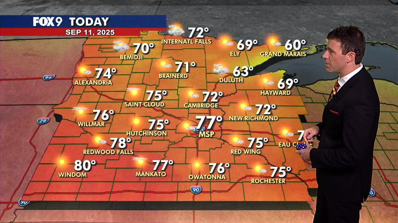 MN weather: Seasonable afternoon sunshine Thursday | FOX 9 Minneapolis ...