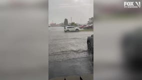 Flash flooding in Baxter, Minnesota