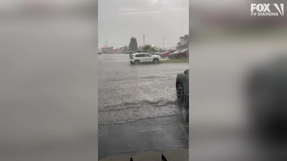 Flash flooding in Baxter, Minnesota