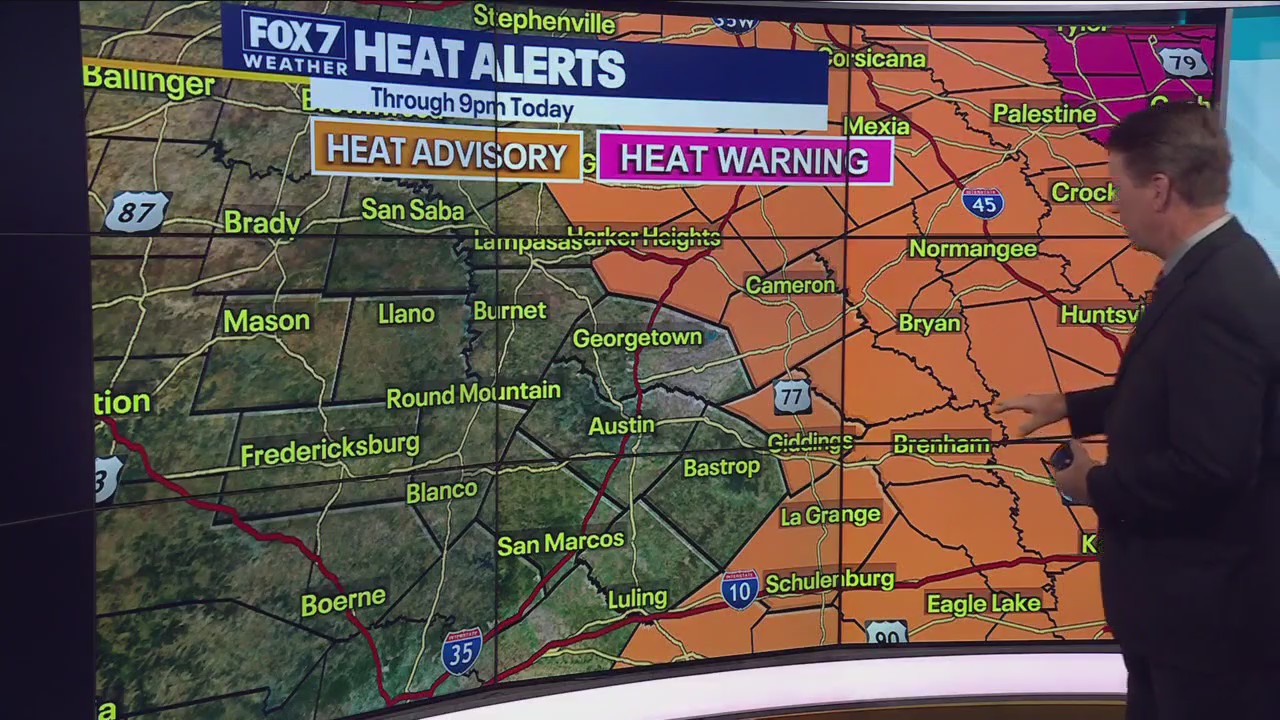 Austin weather: Cooler, but still triple digits for now