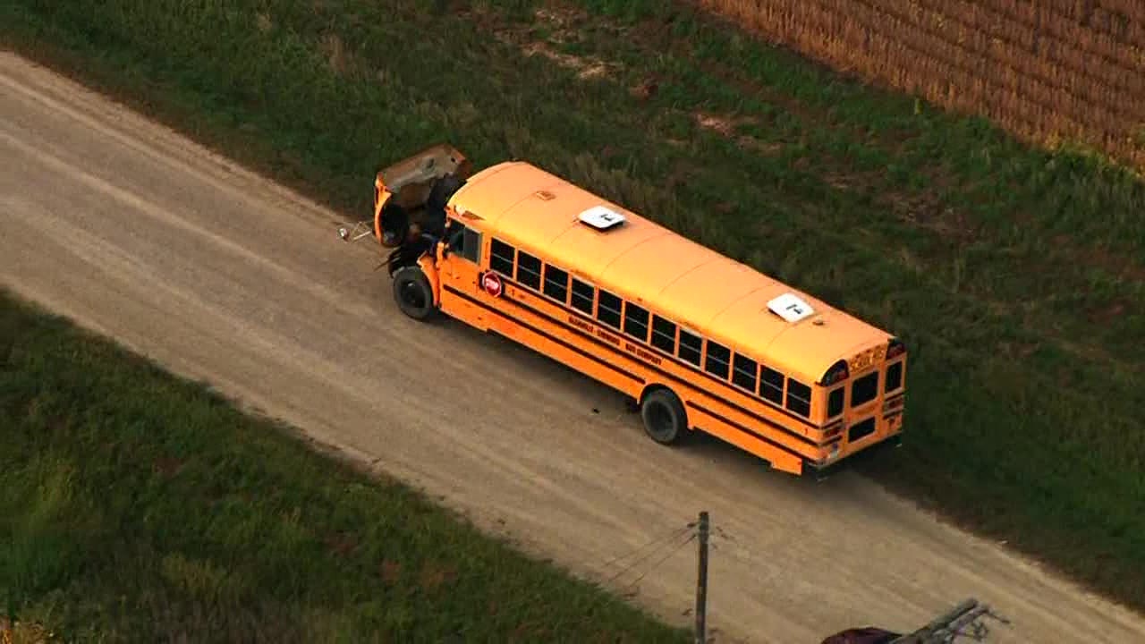 School bus crash in Freeborn County [RAW]
