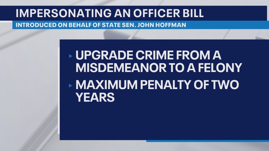 Bill would make impersonating police officer a felony
