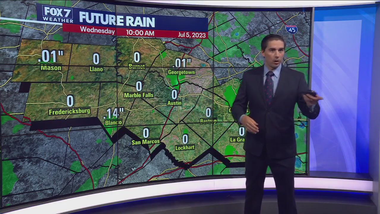 Austin weather: Chance of storms over holiday