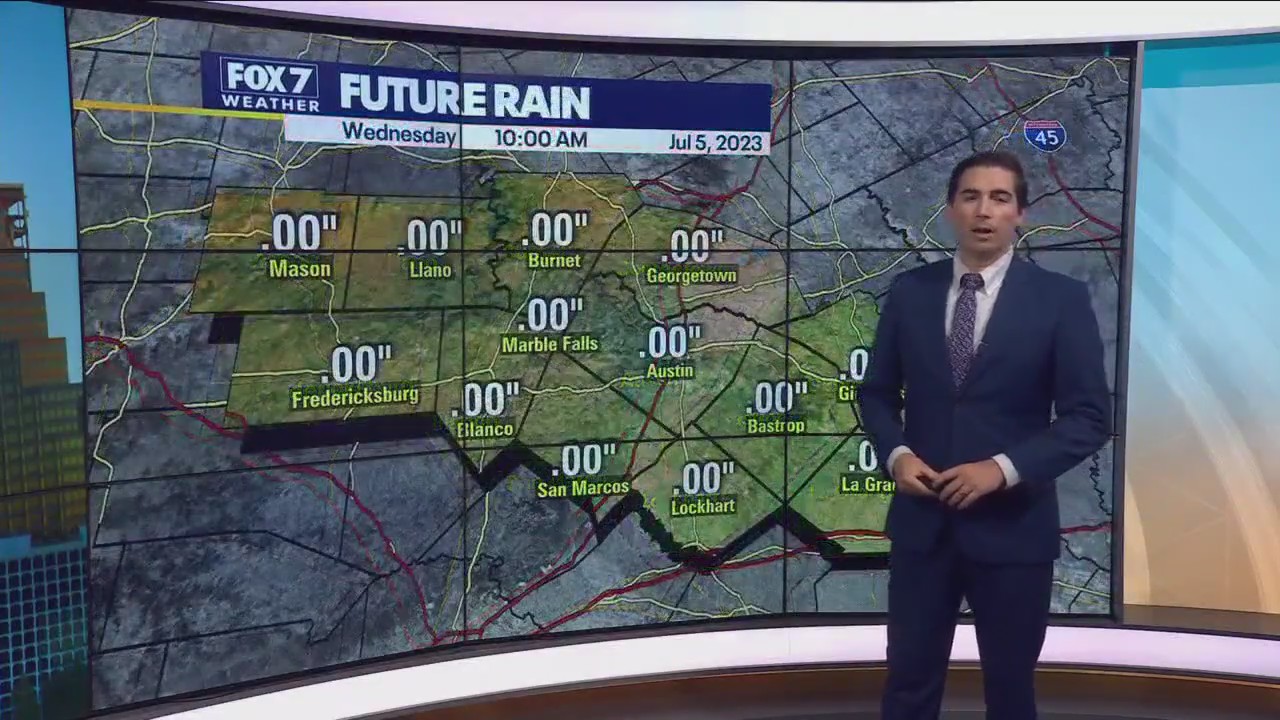 Austin weather: Hot with chances of rain