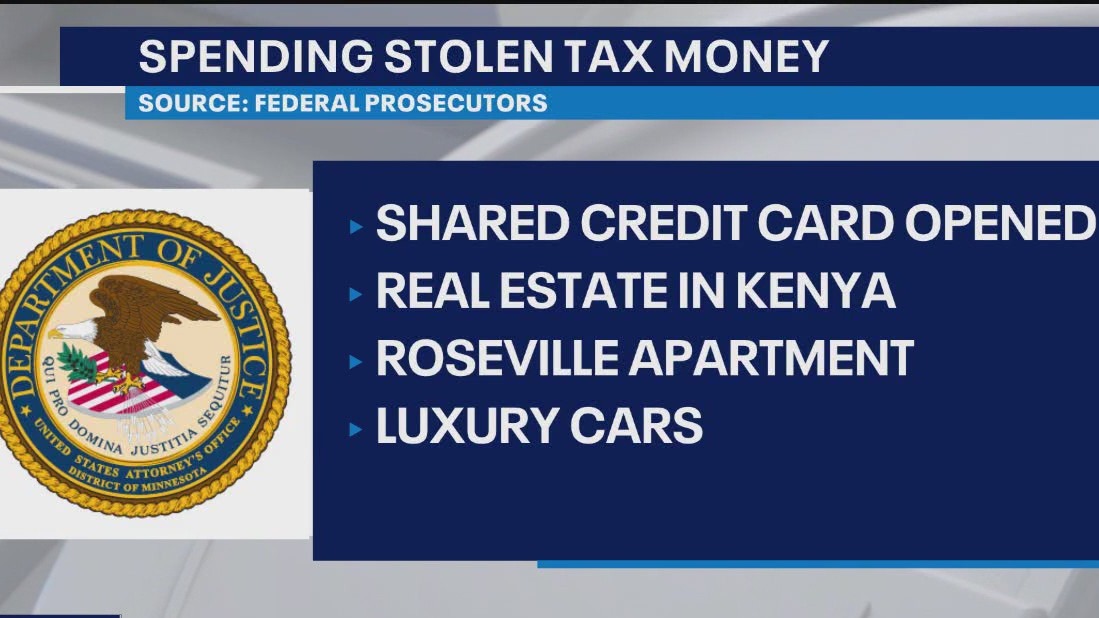 Suspects spent millions of 'stolen tax money,' charges say