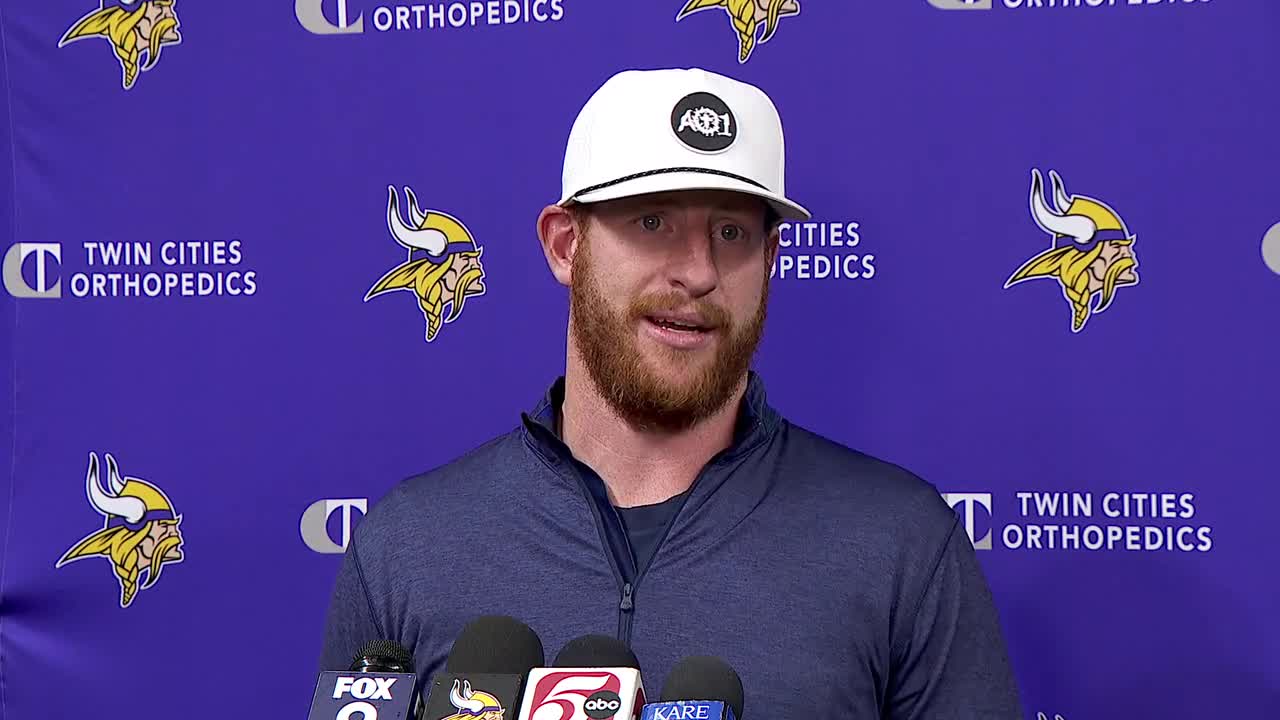Carson Wentz getting first start with Vikings: 'Excited, not going to lie'