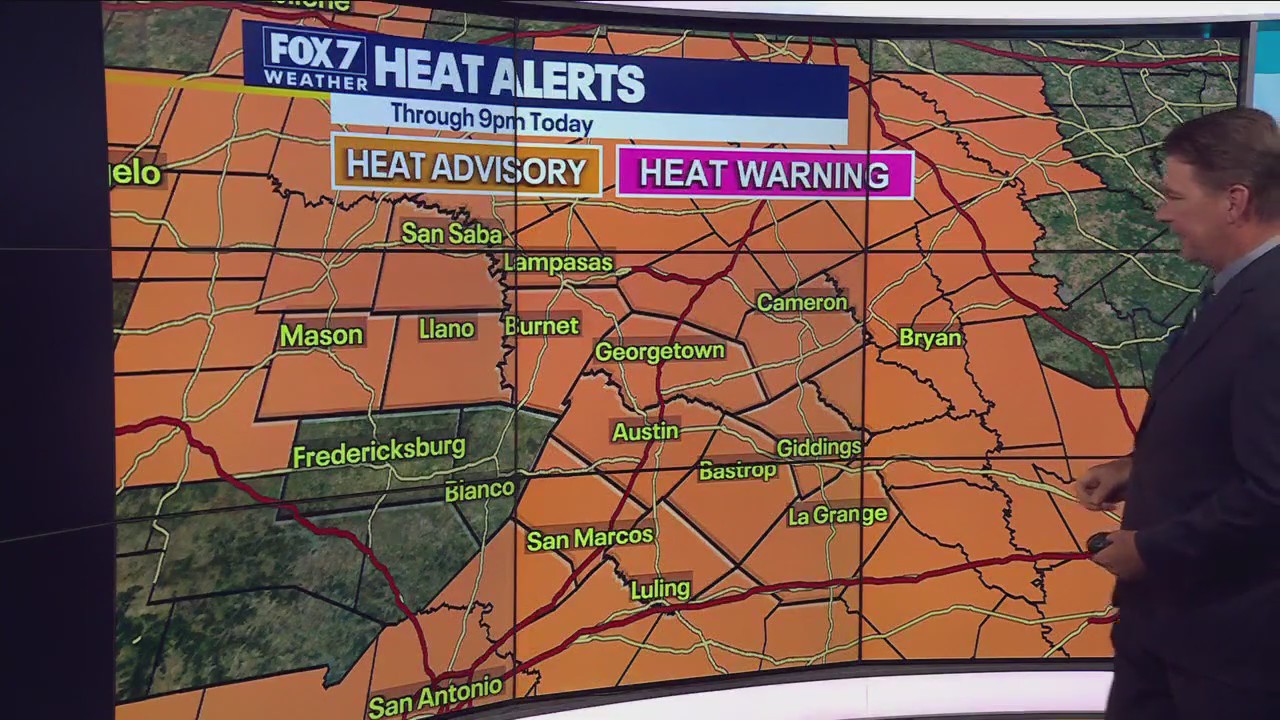 Most under Heat Advisory again Monday