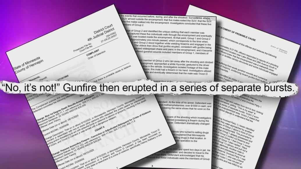 Charges in mass shooting at Mpls encampment