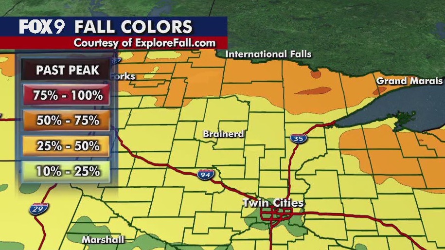 Minnesota peak fall colors nearing: Find out where