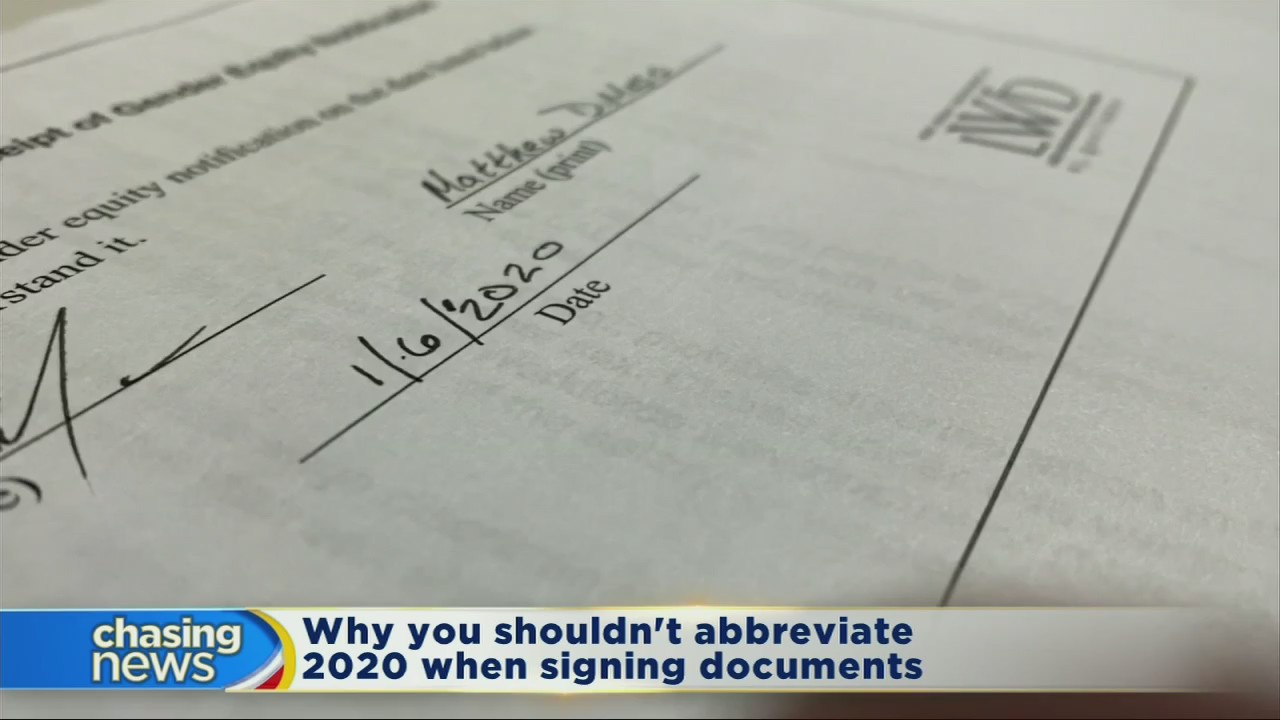 Experts advise against abbreviating 2020