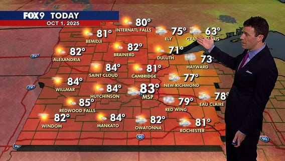 MN weather: Brighter and very warm Wednesday