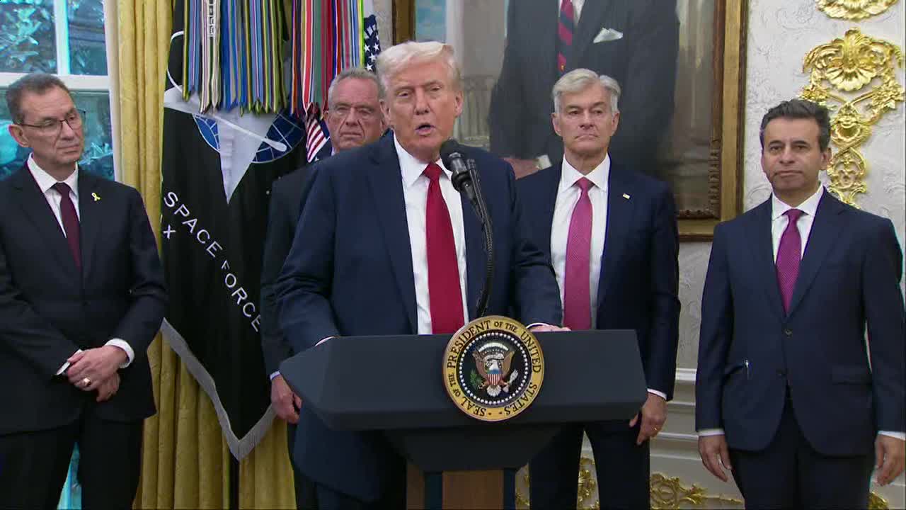 Pres. Trump announces partnership with Pfizer
