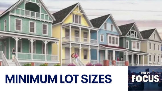 Minimum lot sizes and Austin housing