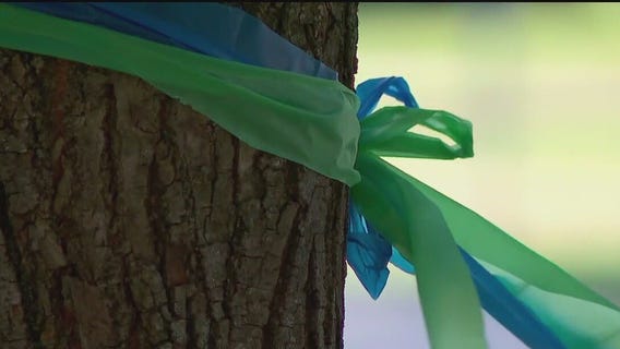 Ribbons for Annunciation at TC Marathon