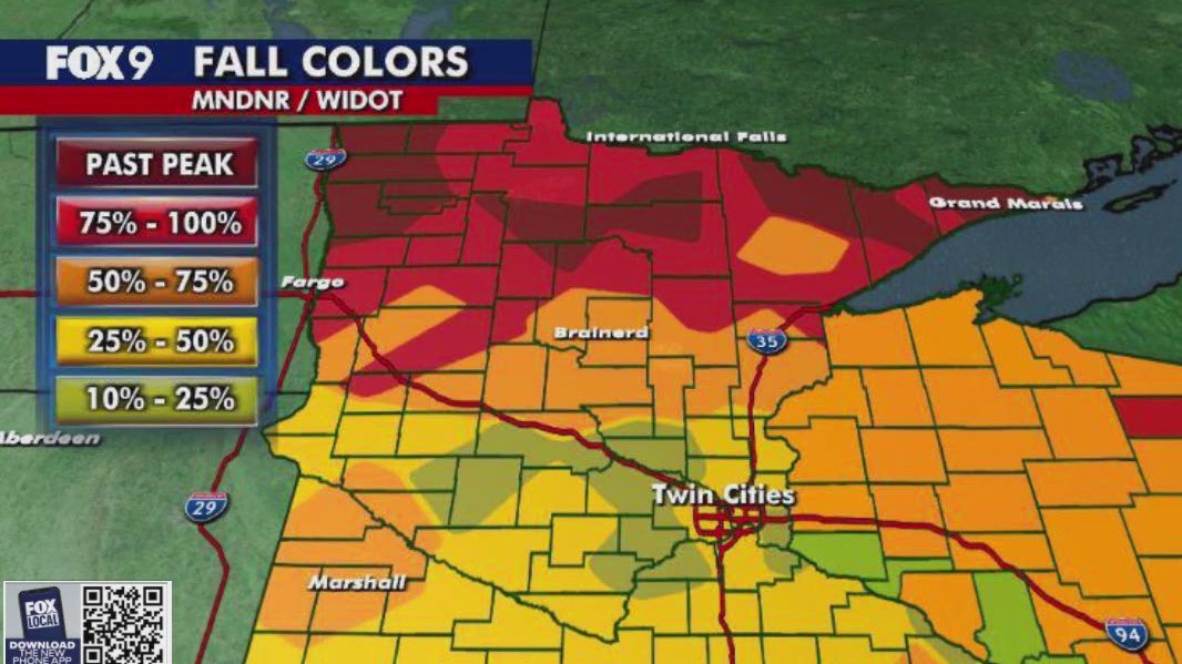 Fall colors begin to descend on Twin Cities