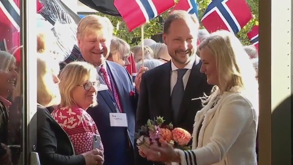 Crown Prince of Norway in town