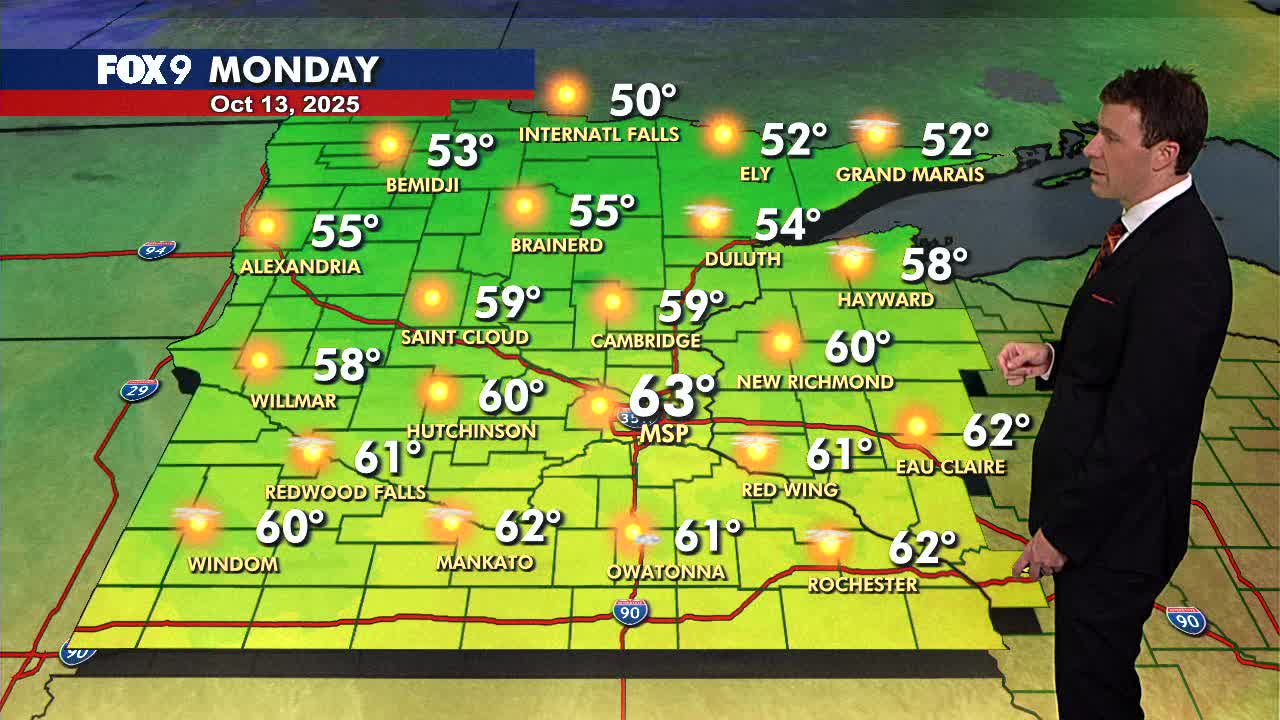 MN weather: Monday forecast update