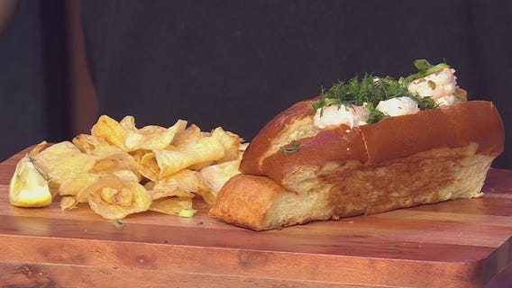 Shrimp rolls from Huckleberry