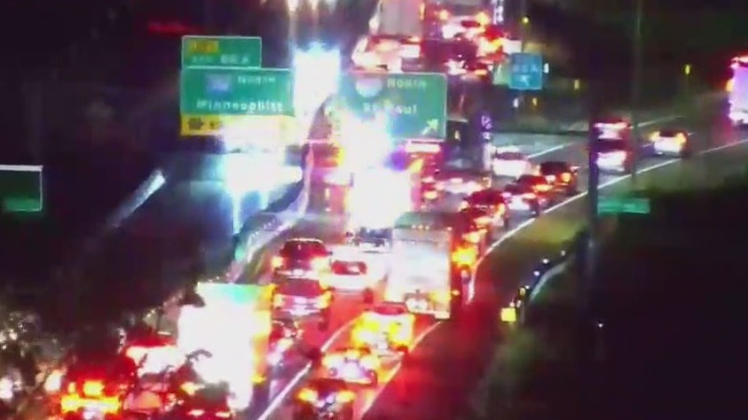 Major backup on I-35W after crash in Burnsville | FOX 9 Minneapolis-St ...