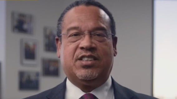 Ellison criticizes Donald Trump in campaign announcement video