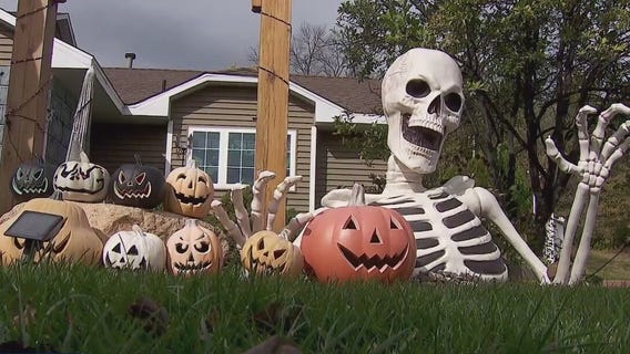 Farmington widower's Halloween haunt combats food shelf shortages