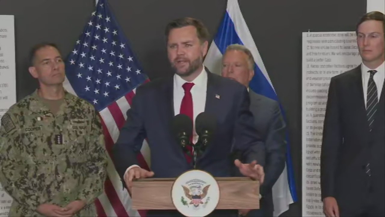 VP JD Vance speaks in Israel on peace deal