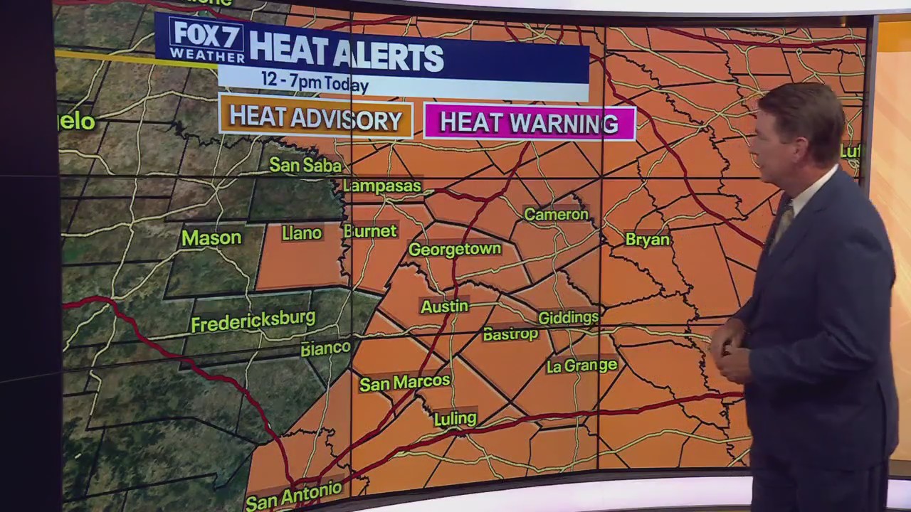 Austin weather: Heat advisory Wednesday