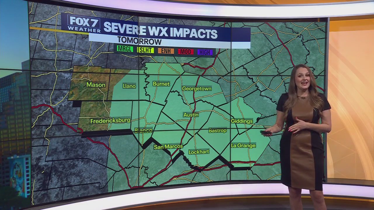 Austin weather: Severe storms possible Monday