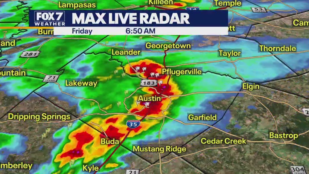 Austin weather: Heavy rain this morning