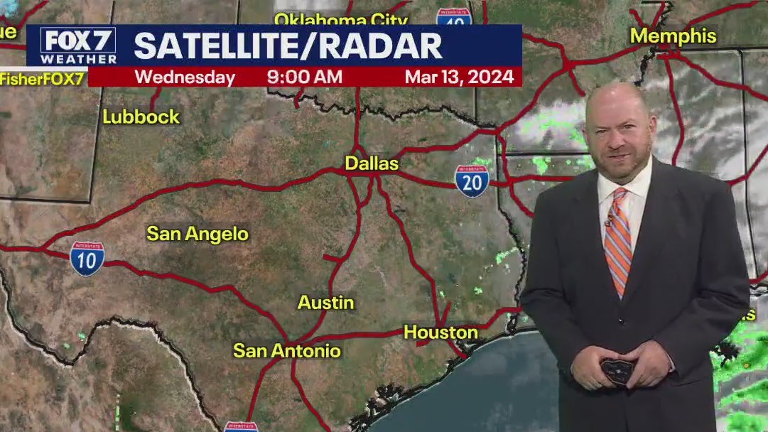 Austin weather: Storms and a cold front