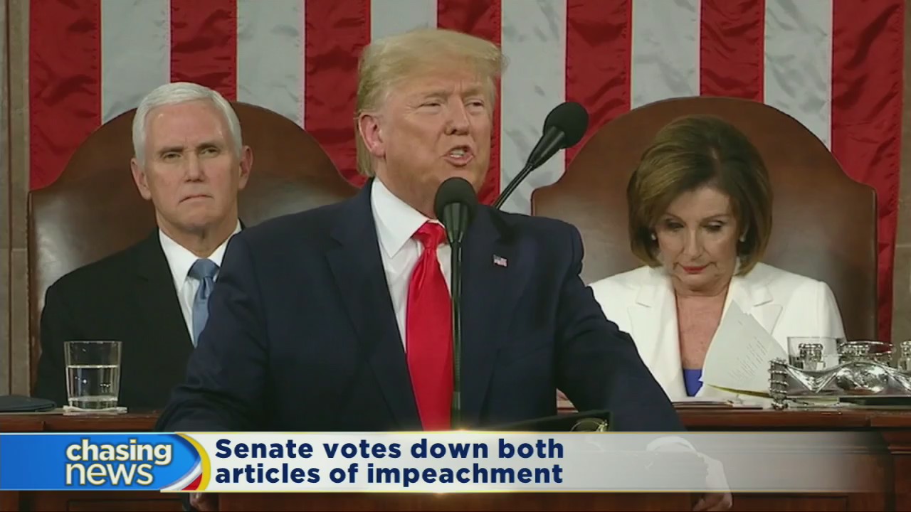 Senate votes down both articles of impeachment