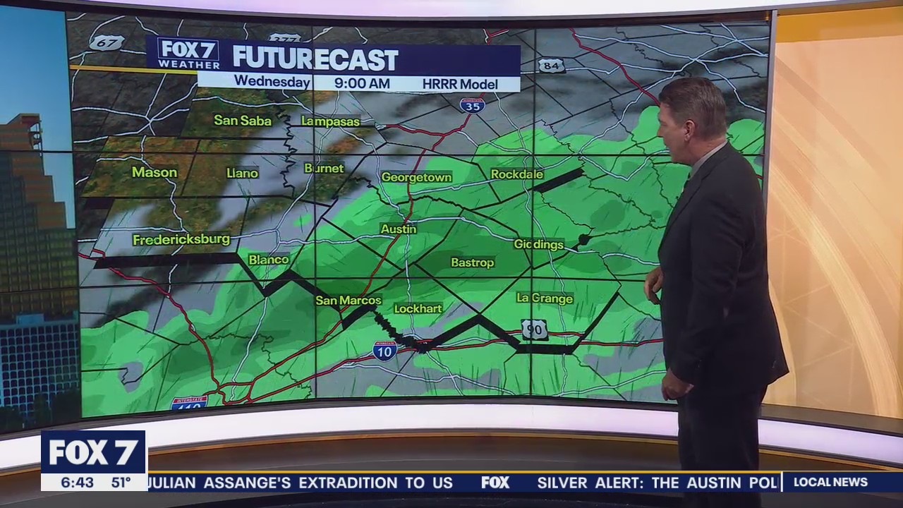Austin weather: Rain possible Wednesday afternoon