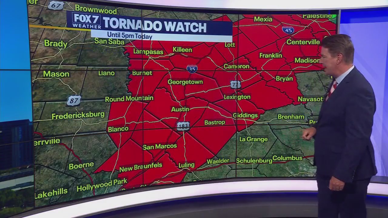 Austin weather: Tornado watch issued until 5 p.m.