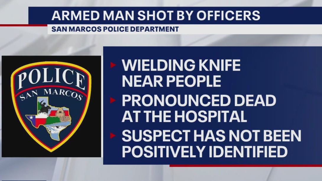 Armed man shot by officers in San Marcos