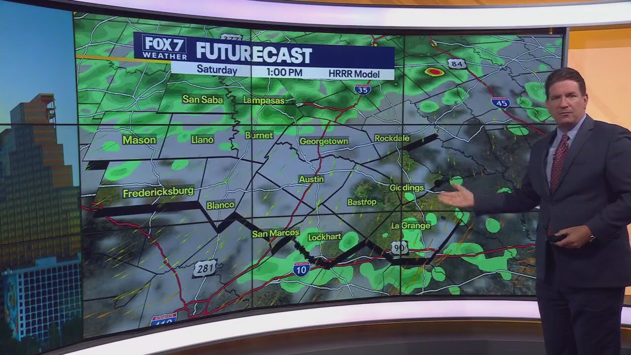 Austin weather: Overnight showers on Saturday