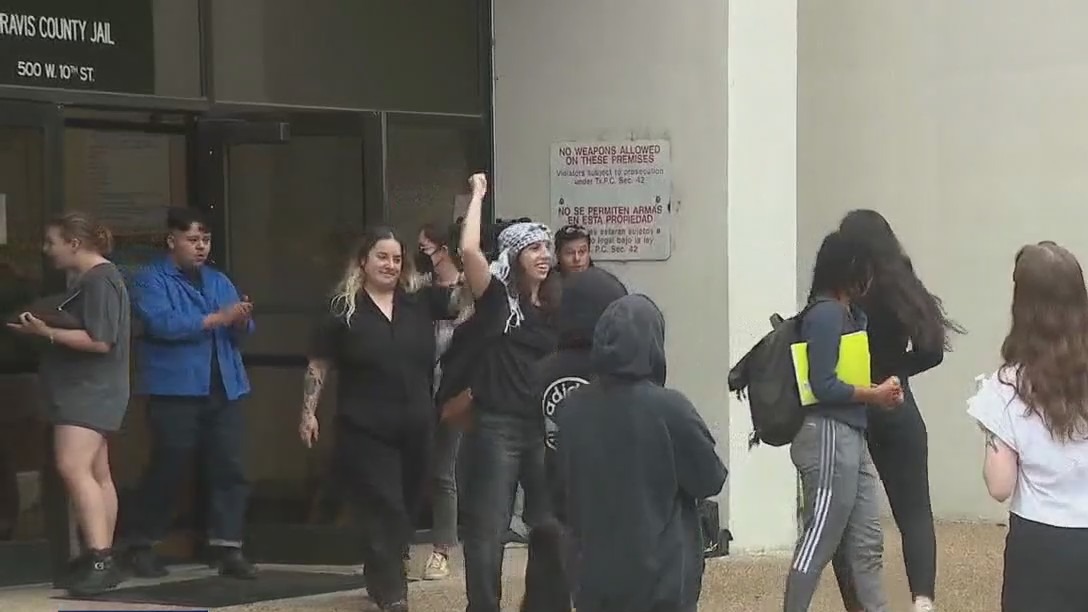 UT Palestine protesters released from jail