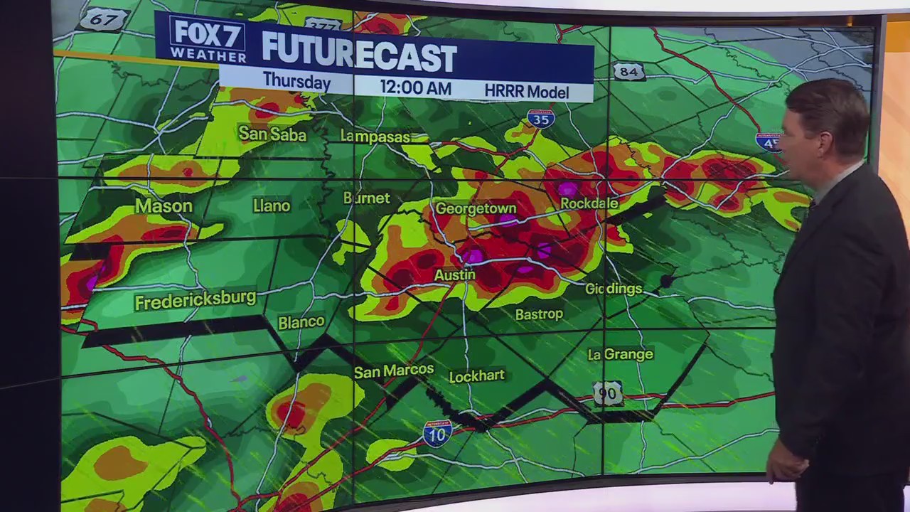 Austin weather: Two rounds of storms, some severe